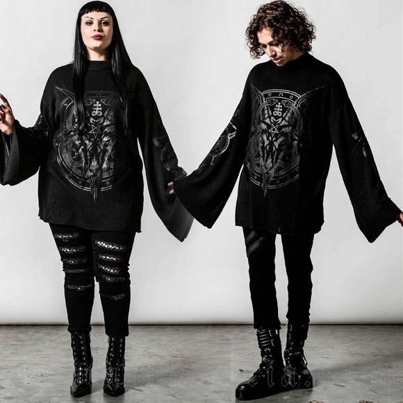 Killstar Revelation Knit Sweater Size Medium - Picture 1 of 14